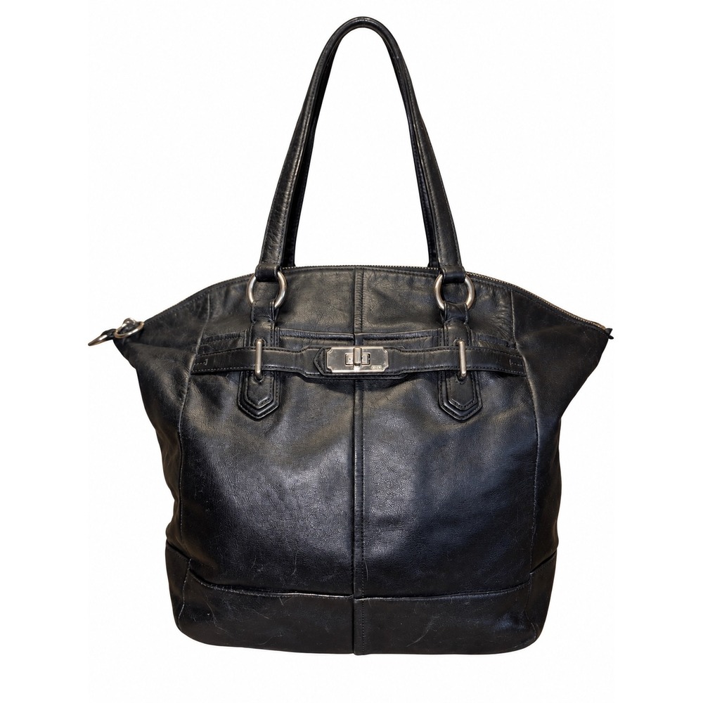 Coach Kristin Spectator Black Leather Tote Satchel Bag 2011